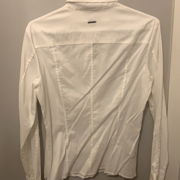 BOSS - SLIM-FIT BLOUSE IN STRETCH COTTON - only worn twice - like new condition - Picture 3 of 5